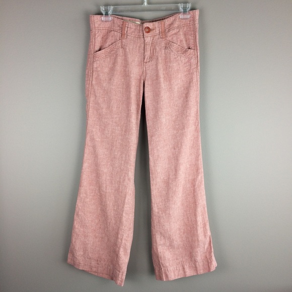 Anthropologie Pants - Pilcro & the Letterpress Linen blend wide leg pant